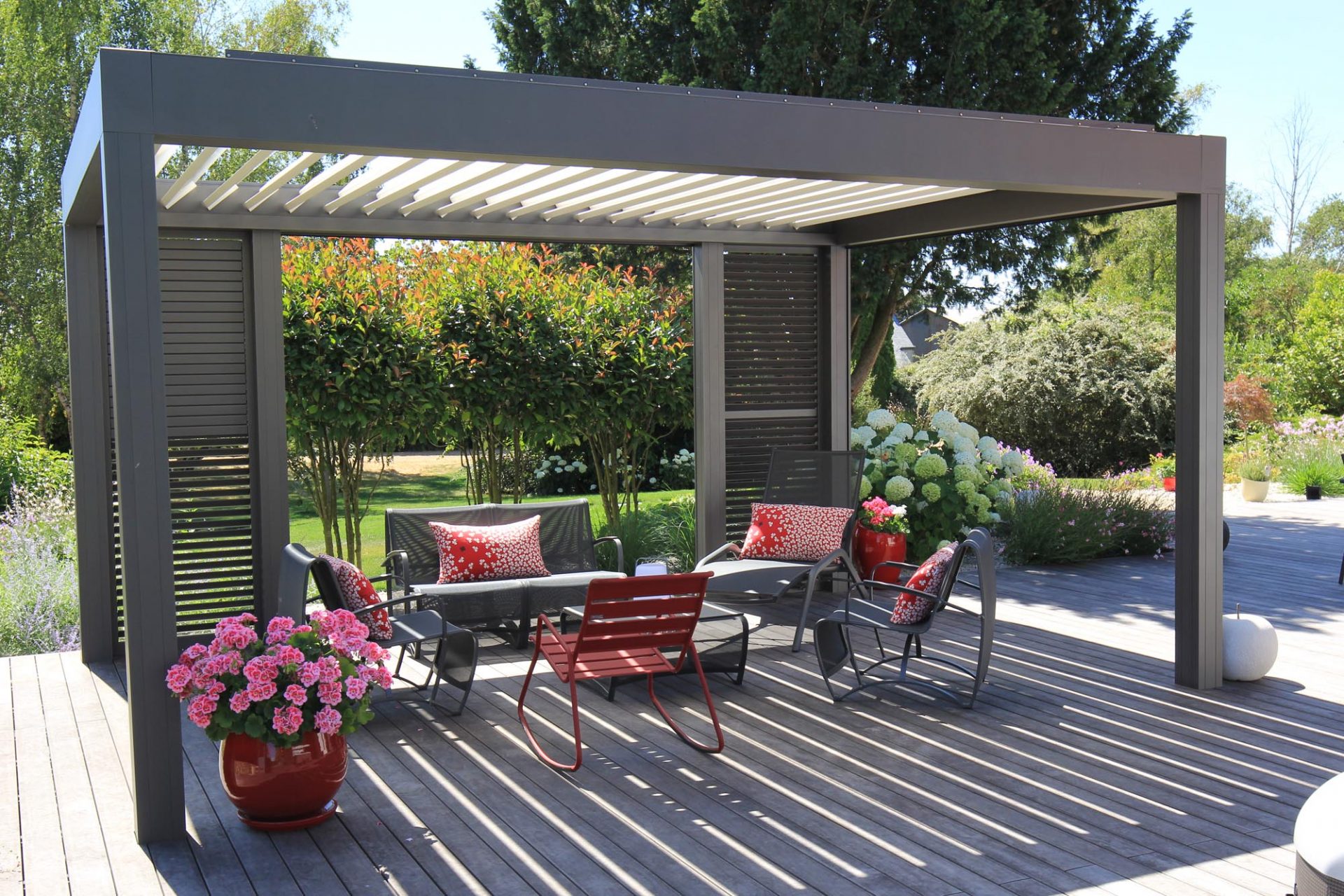 pergola terrasse en bois